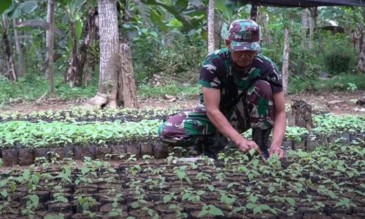Langkah Pasti Babinsa Trenggalek Cegah Bencana