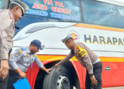 Jelang Libur Panjang, Satlantas Polres Trenggalek Cek Kelayakan Jalan Bus