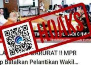 Hoaks, MPR Gelar Rapat Batalkan Pelantikan Gibran Jadi Wakil Presiden
