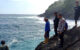 Pemancing terseret ombak di pantai Damas Trenggalek