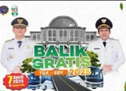 Dishub Trenggalek Kembali Gelar Balik Gratis, Kuota Ditambah Tahun Ini