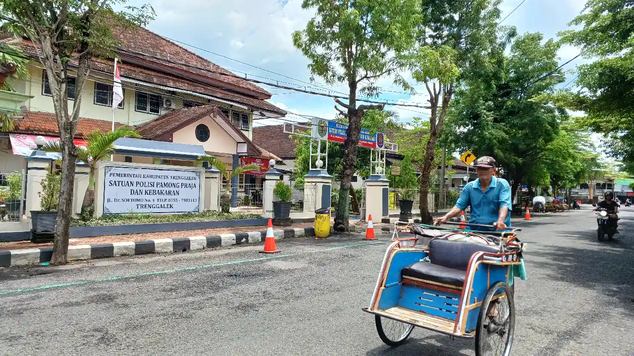 Kantor Satpol PP Trenggalek sebelumnya kantor Dinkes Trenggalek