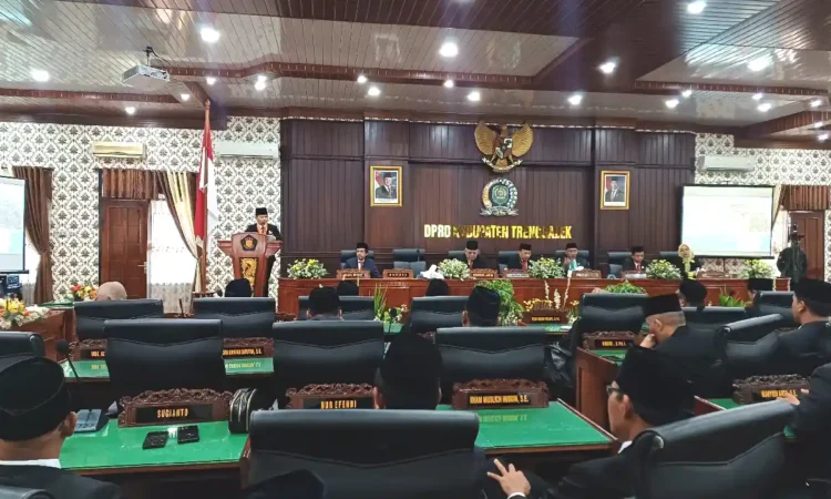 DPRD Trenggalek Gelar Rapat Paripurna Mendengarkan Pidato Perdana Bupati