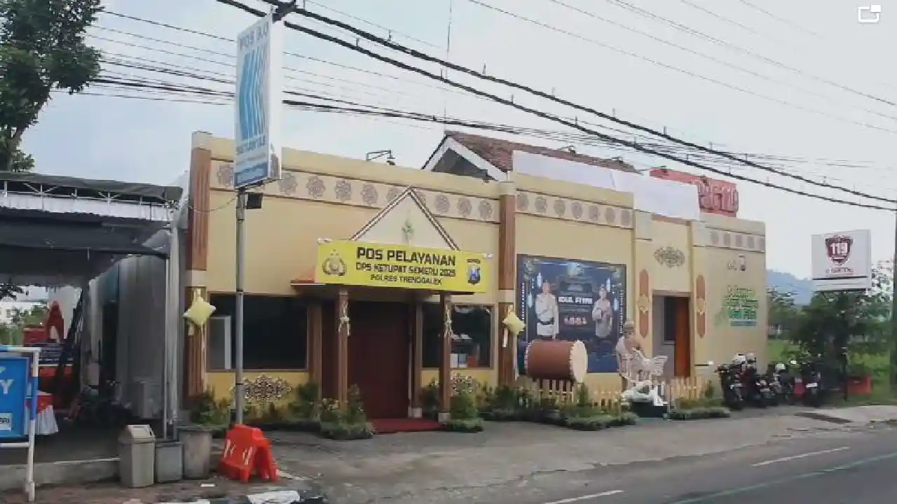 Pos pelayanan lebaran Polres Trenggalek