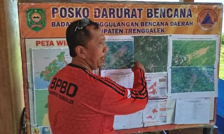58 Kejadian Bencana di Trenggalek Terjadi di 78 Titik Selama Mei