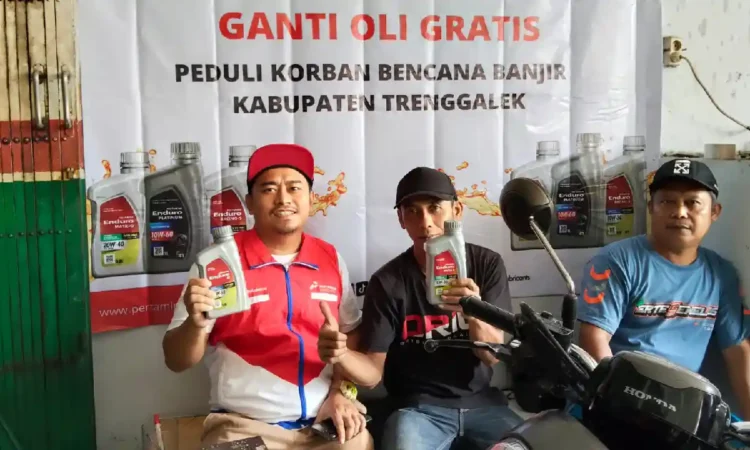 Pertamina Lubricants Peduli Korban Bencana Banjir Kabupaten Trenggalek