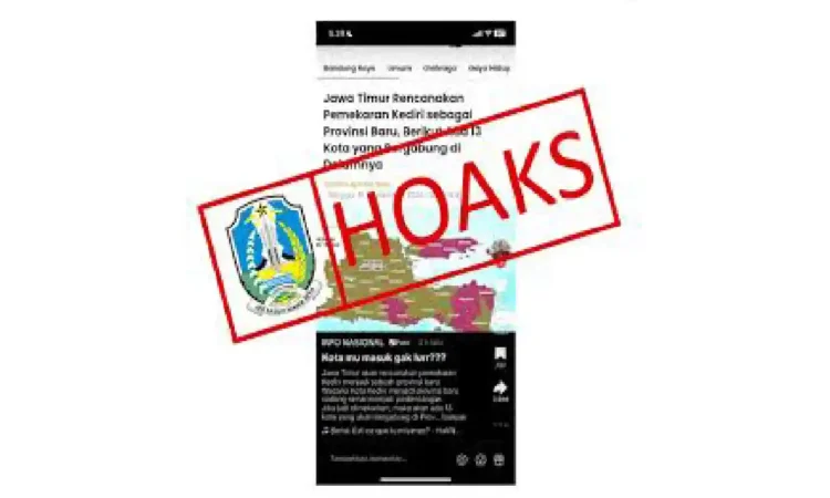 Pemekaran Provinsi Jawa Timur Jadi Tiga Wilayah Adalah Hoaks