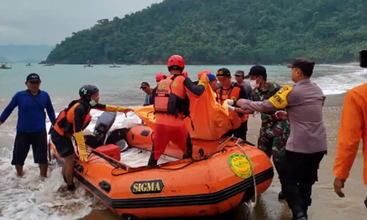 Pelajar Hilang di Pantai Konang Ditemukan Meninggal Dunia
