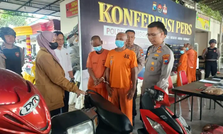 2 Residivis Asal Surabaya Curi Motor Warga Trenggalek, Digadaikan di Madura