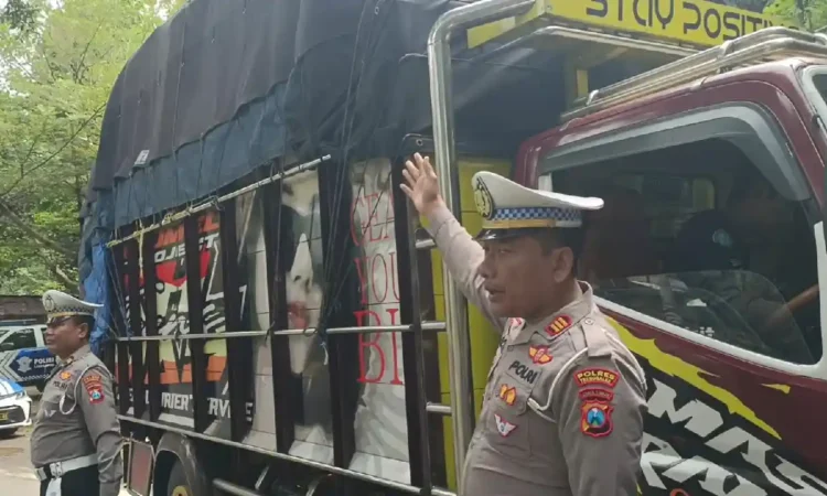Polres Trenggalek Tindak Tegas Truk Odol di Jalur Nasional