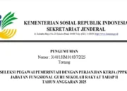 Seleksi PPPK Guru Sekolah Rakyat 2025 Dibuka, 853 Formasi Tersedia