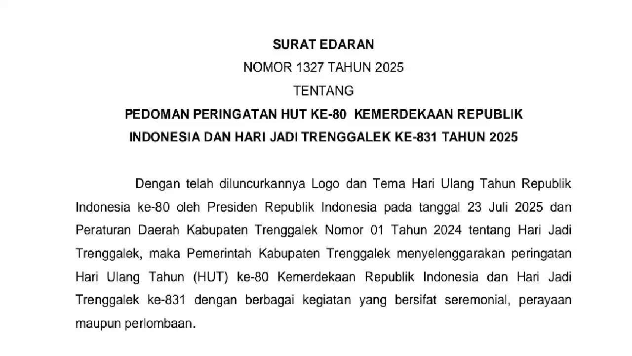SE Bupati Trenggalek