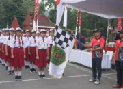 Lomba Gerak Jalan Pelajar Meriahkan HUT RI dan Hari Jadi Trenggalek
