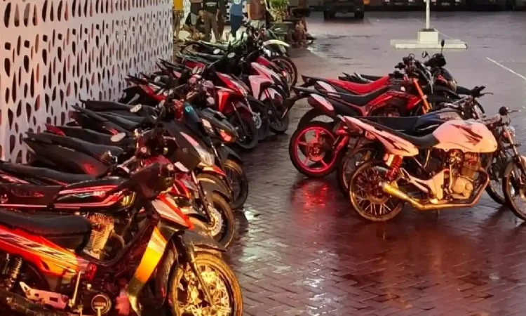 25 Remaja di Trenggalek Terjaring Razia Balap Liar
