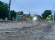 Belum Lama Dibangun, Oprit Jembatan Banger Trenggalek Alami Kerusakan