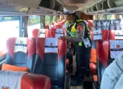 Polres Trenggalek Intensifkan Ramp Check Angkutan Umum Jelang Arus Balik Nataru