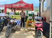 Polres Trenggalek Siagakan Tim Ganjel Kendaraan di Tanjakan Wilayah Watulimo dan Bengkel Gratis