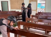 Jelang Misa Natal, Polres Trenggalek Terjunkan Tim Sterilisasi 29 Gereja