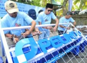 Wabup Trenggalek Bersama Pelindo Lakukan Konservasi Terumbu Karang di Pantai Mutiara