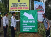 Polres Trenggalek Pasang Rambu Arah di Jalur Wisata Watulimo, Jalur Rawan Pengendara Luar Kota