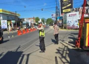 Polres Trenggalek Terapkan Rekayasa Lalu Lintas di Simpang Empat Bendorejo