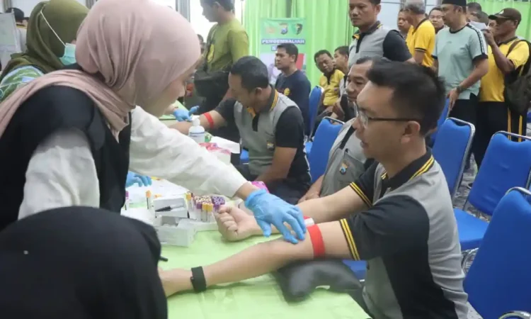 Polres Trenggalek Gelar Rikkesla, 113 Personel Jalani Pemeriksaan Kesehatan Menyeluruh