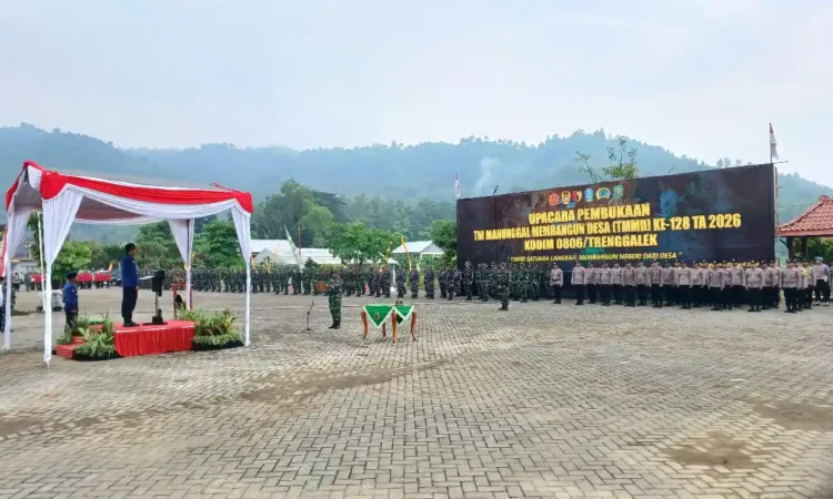Wujudkan Pembangunan yang Merata, TMMD ke-128 di Trenggalek Resmi Digelar