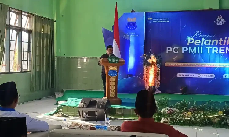 Hadiri Pelantikan Ketua PC PMII, Ketua DPRD Trenggalek: Kami Buka Ruang Kritik Demi Perbaikan