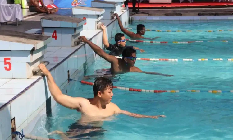 Meriahkan Hari Bhayangkara ke-80, Polres Trenggalek Gelar Turnamen Renang Internal di Tirta Oasis