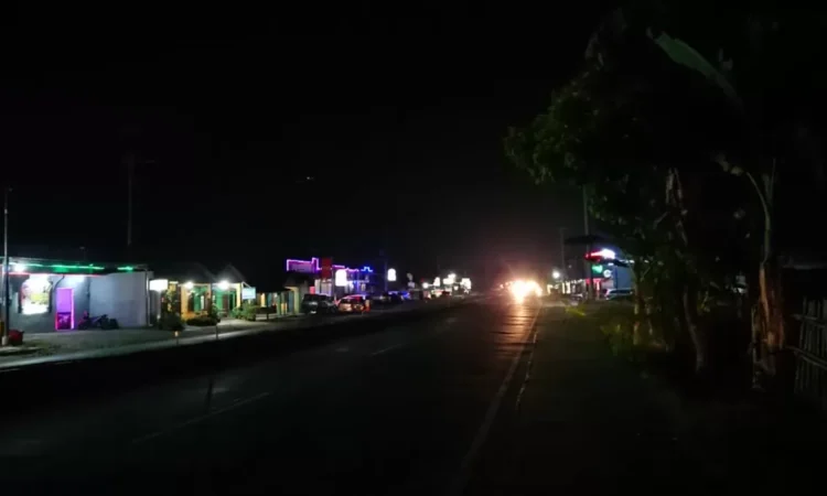 Warga Durenan Trenggalek Keluhkan PJU Jalur Rawan Kecelakaan Durenan-Bandung Padam