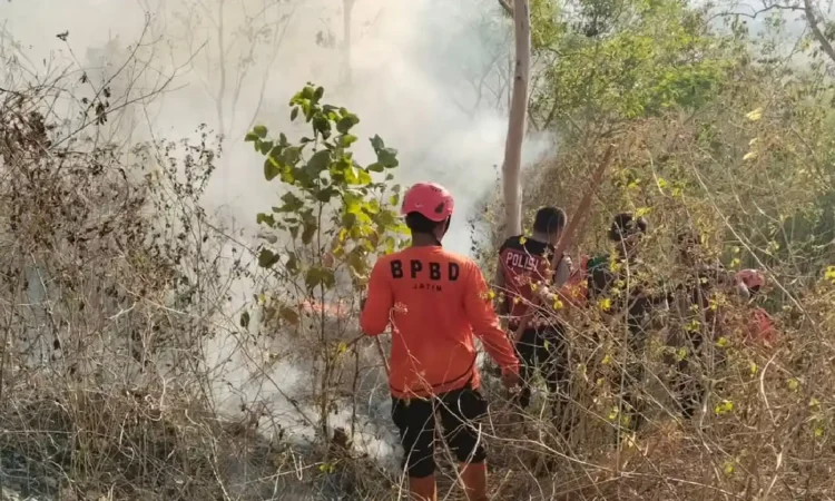 Karhutla Terjadi di Trenggalek, Emil Dardak Minta Daerah Rawan Siapkan Sekat Bakar