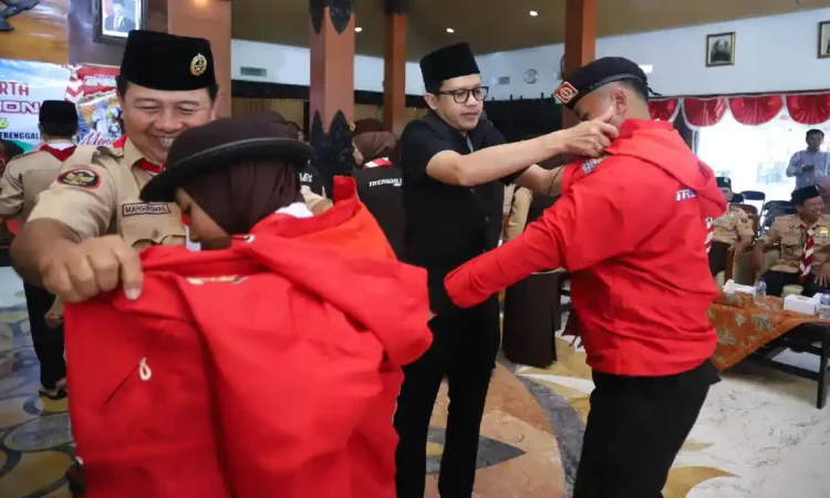 Kontingen Pramuka Trenggalek Berangkat ke Jambore Nasional XII 2026