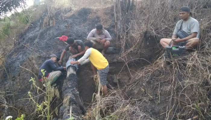 Karhutla di Trenggalek Sebabkan Pipa PDAM Terbakar, Dampak Kerusakan Air Terbuang 50 Persen