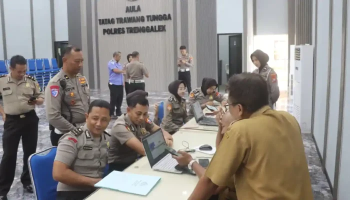 Polres Trenggalek Genjot Aktivasi IKD, 688 Personel Disiapkan Jadi Agen Perlinsos