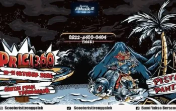 Hadirkan Tony Q Rastafara, Event Scooterist di Pantai Prigi Trenggalek Targetkan Gaung Nasional